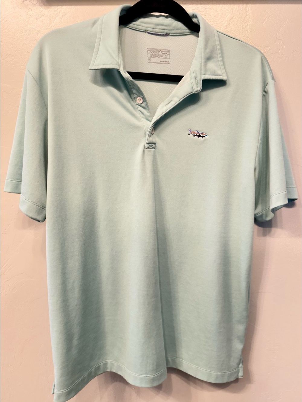 Patagonia Men’s Polo - Size M - Mint Green